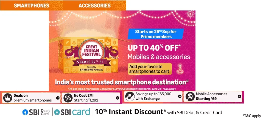 Amazon Great Indian Festival Sale 2024 - Mobile Sale